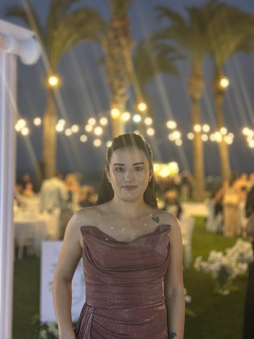 Straples simli elbise - tozlu gül 🔥