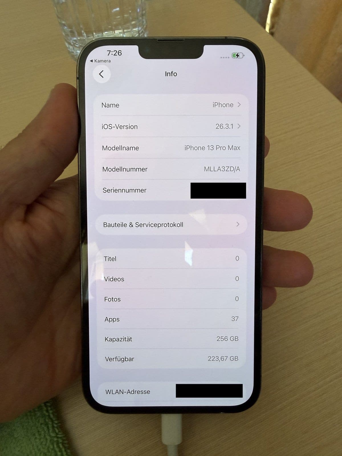 iPhone 13 Pro Max 256 GB Graphite - Temiz, Sifirlanmis / Clean